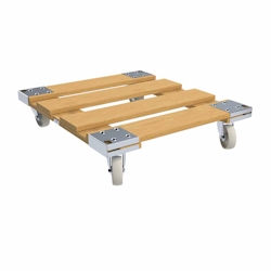 Oswald Transportgeräte Rollplatte aus Holz, 724 x 810 x 180 mm, 500 kg Image