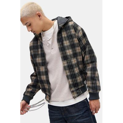 BDG Rex Check Skate Hoodie S at Urban Outfitters