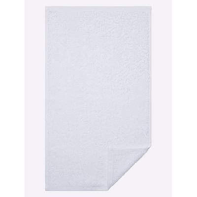 Handtuch WÄSCHEPUR Gr. 1, weiß, B:50cm L:100cm, Walkfrottee, 100% Baumwolle, Handtücher (Packung) Image