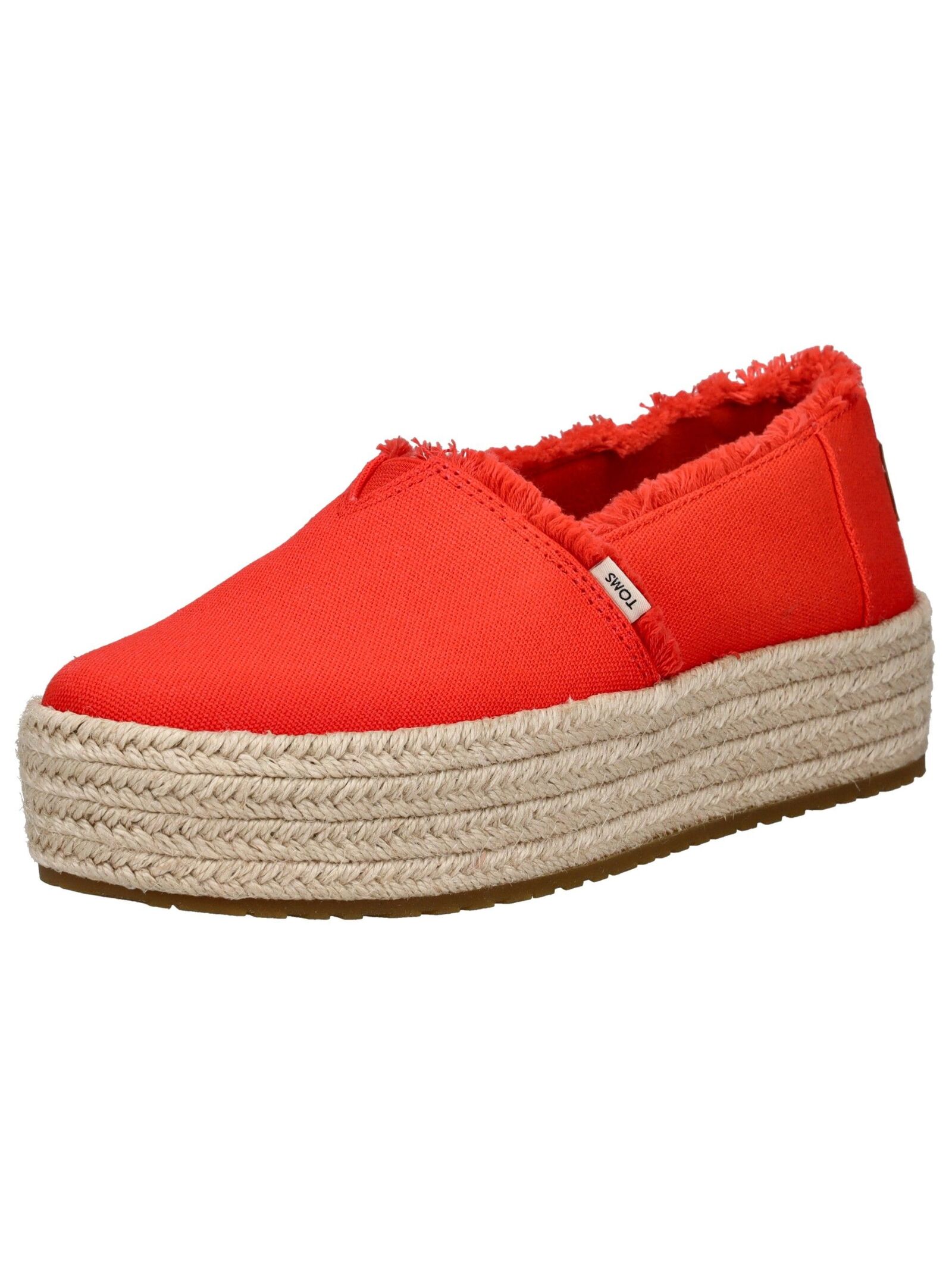 Espadrille TOMS "TOMS Halbschuhe Textil", Damen, Gr. 38, rot, Textil, Casual, Schuhe