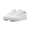 Sneaker PUMA "CARINA 3.0 ANIMAL FLAIR", Gr. 38, weiß (puma weiß, puma gold), Synthetik, sportlich, Schuhe