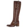 Stiefel GABOR, Damen, Gr. 42, Normalschaft, braun (cognac), Kalbsleder, used, elegant, Schuhe, Blockabsatz, Langschaftstiefel mit Best Fitting-Ausstattung