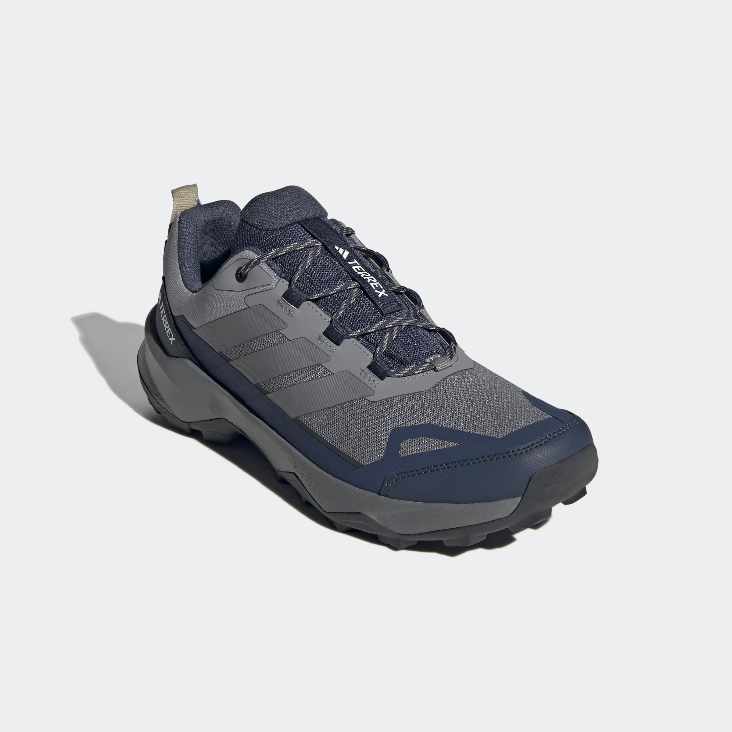 Wanderschuh ADIDAS TERREX "TERREX SKYCHASER AX5", Herren, Gr. 41, blau (grau three, grau four, shadow navy), Synthetik, Textil, Schuhe Wanderschuh