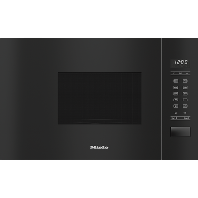 MIELE Einbau-Mikrowelle "M 2234 SC", schwarz (obsidianschwarz), B:59,5cm H:37,2cm T:31cm, Mikrowellen_Minibacköfen_Kleinküchen