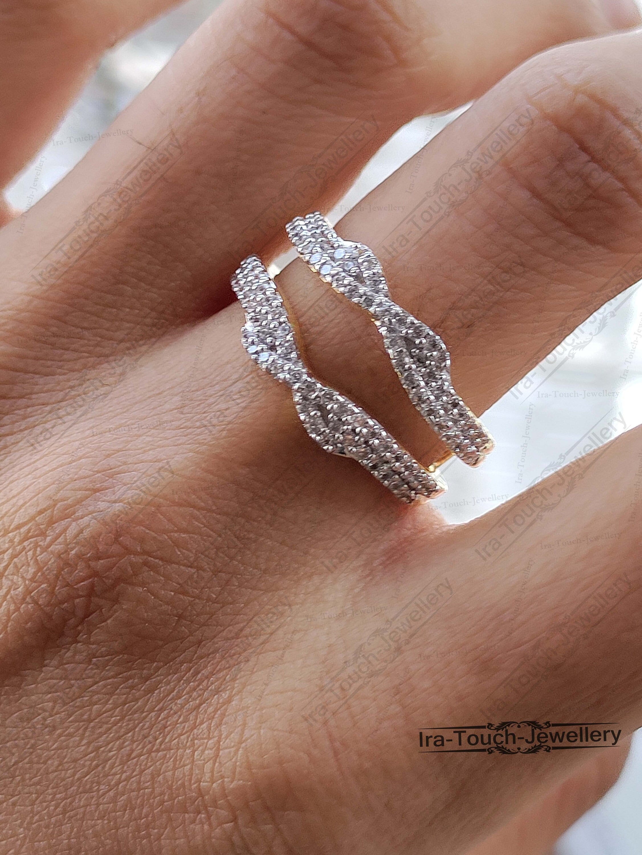 Esaltatore di diamanti taglio rotondo classico da 0,50 ct, splendido anello per anniversario, anello in argento sterling 925, anello con diamante simu
