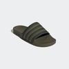 Badesandale ADIDAS ORIGINALS "ADILETTE BADESCHLAPPEN", Gr. 48,5, medium schwarz khaki, legend earth, medium schwarz khaki, Textil, sportlich, Schuhe