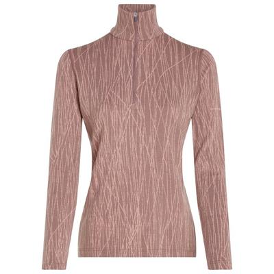 Icebreaker - Women's Merino 260 Tech Vertex L/S Half Zip AOP - Merinounterwäsche Gr L braun Image