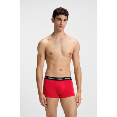 Trunk HUGO UNDERWEAR "TRUNK TRIPLET DESIGN", Herren, Gr. XXL (56), bunt (open miscellaneous 981), Jersey, Obermaterial: 95% Baumwolle, 5% Elasthan, eng, Unterhosen, mit Logobund Image