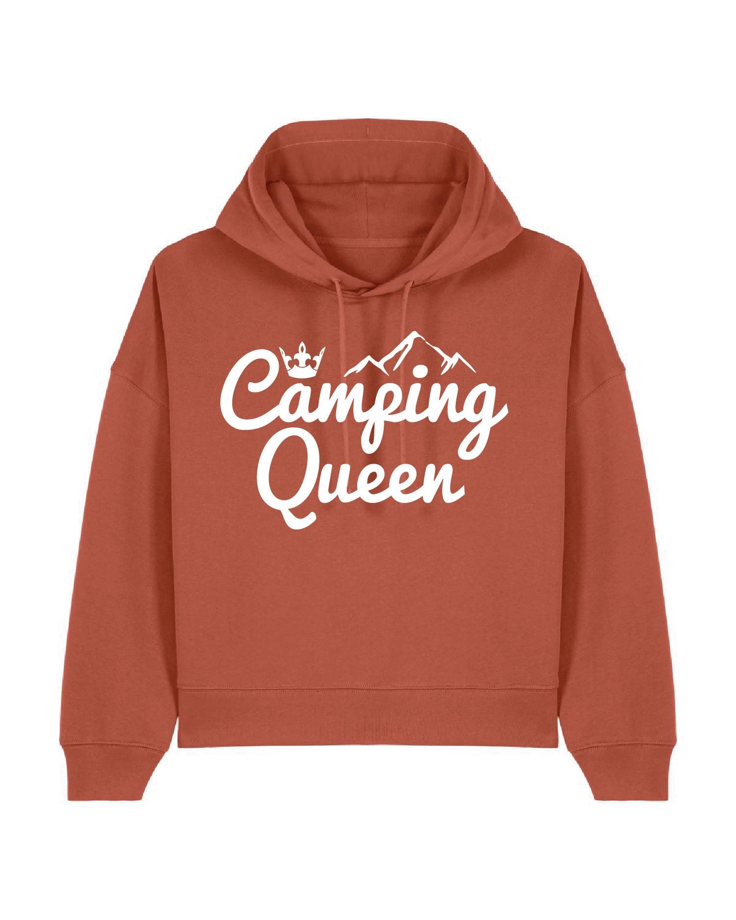 Felpa con cappuccio da donna ecologica Camping Queen | Cotone biologico | Felpa con cappuccio da donna, felpa con cappuccio, felpa con cappuccio, camp