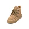 Stiefelette MARC O'POLO "mit markanter Rillen-Plateausohle", Damen, Gr. 41, light pure sand, Obermaterial: 100% Leder (Rind), unifarben, Schuhe