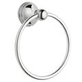 Moen Preston Wall Mounted Towel Ring Metal in Gray | 7 H x 6.25 W x 2.38 D in | Wayfair DN8486CH