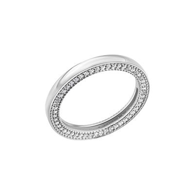 Celesta Silber Ring Silber 925 rhodiniert mit 104 schwarzen Zirkonia-Steinen Image