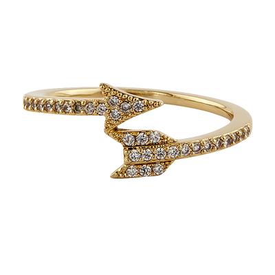 Buckley London Ring vergoldet mit Kristallen Image