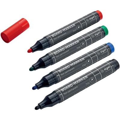 Sigel Whiteboard- und Flipchart-Marker 2 - 3 mm 4 Stück Image