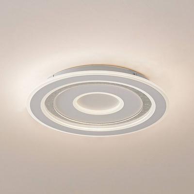 LED Deckenlampe Lorvik Lindby, dimmbar, weiß / opal, für Wohn- / Esszimmer, Metall, Modern, LED Deckenleuchte Image