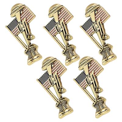 3 Pack Handmade Soldier Memorial Pin, American Poppy Flower Brooch, Remembrance Day Lapel Badge, Fashion Enamel Brooch Inspired by Kate Princess Style