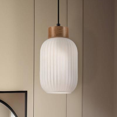 Glas Hängelampe Harmony Lamkur, dimmbar, weiß / opal, für Wohn- / Esszimmer, Glas, Skandinavisch, Pendelleuchte Image
