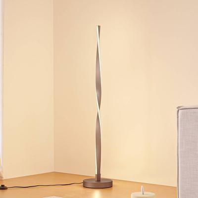 LED Stehlampe Jaren Lindby, braun / rost, für Wohn- / Esszimmer, Metall, Modern, LED Stehlampe Image