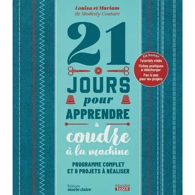 Livre 21 jours pour apprendre à coudre à la machine Image