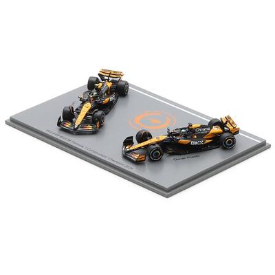 McLaren F1 Team MCL38 Konstrukteursweltmeister 2024 (Nr. 4 & 81) – Lando Norris & Oscar Piastri – 1:64 Modell Image