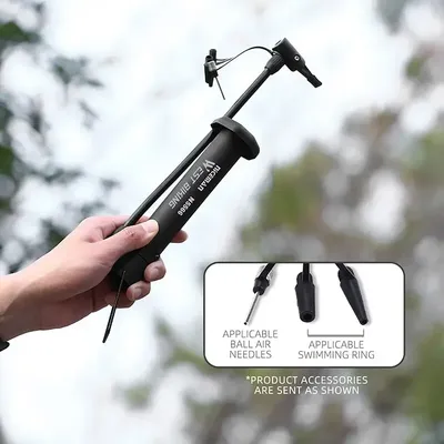 MTB Bicycle Pump 80 PSI Bike Manual Air Pump Balloon Tire Inflator Schrader Valve Floor Pump Cycling Accesories