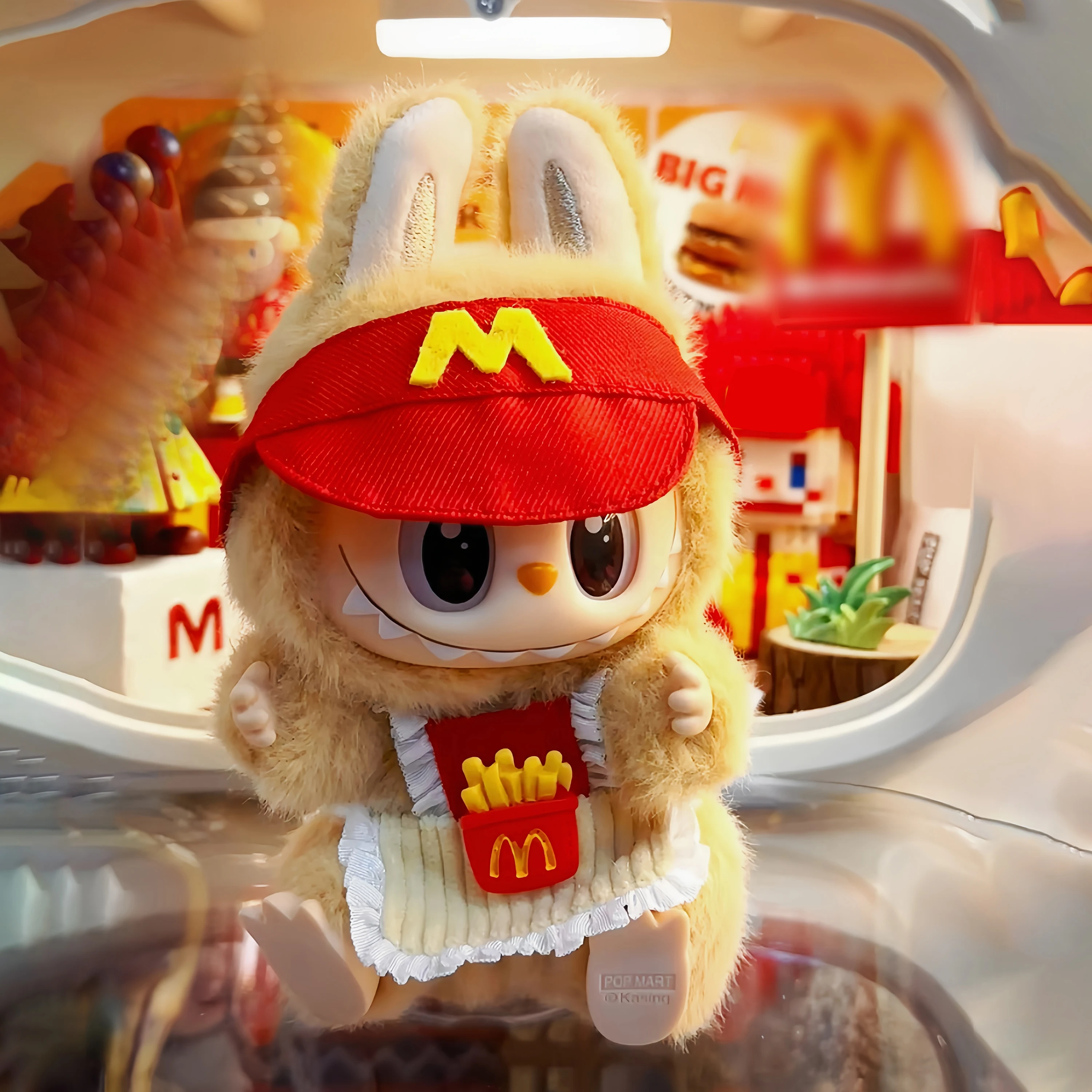 6,69-Zoll-Puppenkleidung für Labubu – McDo, trendiges Puppen-Outfit-Set, geeignet für 6,69-Zoll-Puppen, süße Puppenkleidung Image