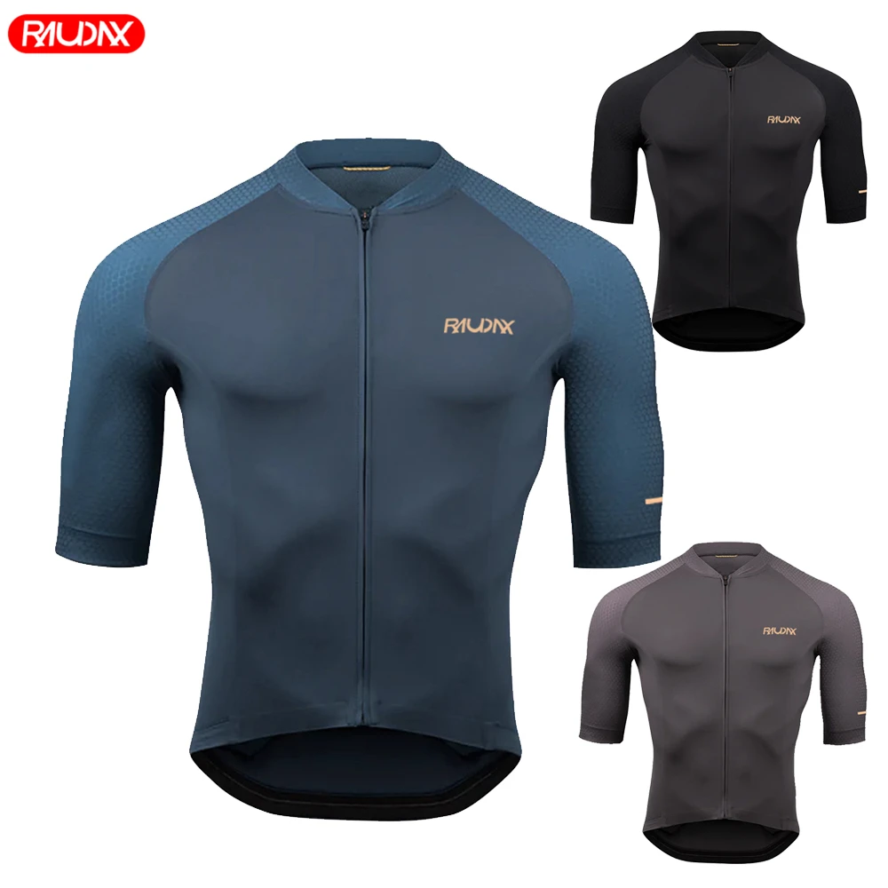 Männer Radfahren Jersey RAUDAX Top Qualität Radfahren Racing Bike Shirts Radfahren Kleidung Maillot Sommer MTB Ropa Ciclismo Uniform Kit Image