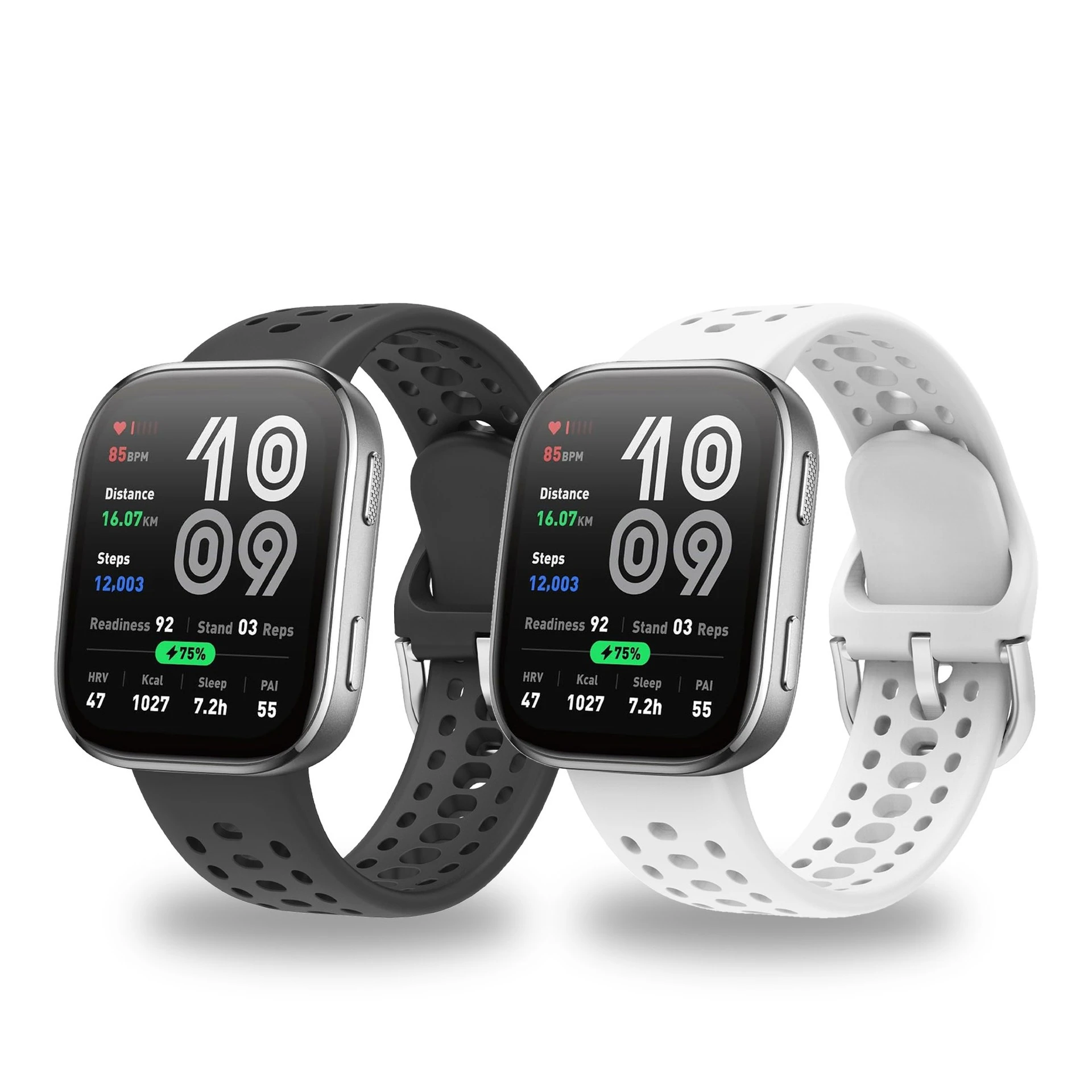 Lochstile Silikon-Uhrenarmband-Anzug für Amazfit Bip 6, einfarbiges, hohles Silikonarmband Image