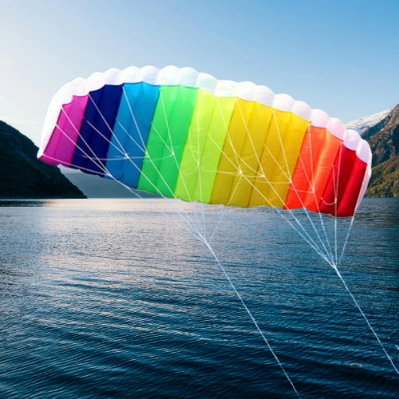 Cerf-volant électrique double ligne, cerf-volant, cerf-volant arc-en-ciel, usine, parachute, jouets de sport, cerf-volant de plage, jeu en plein air, surf, parapente koi