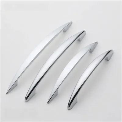 Modern Minimalist Cabinet, Wardrobe Handle, Drawer, Shoe Cabinet, Cabinet Door Handle, Chrome Zinc Alloy Furniture Hardware