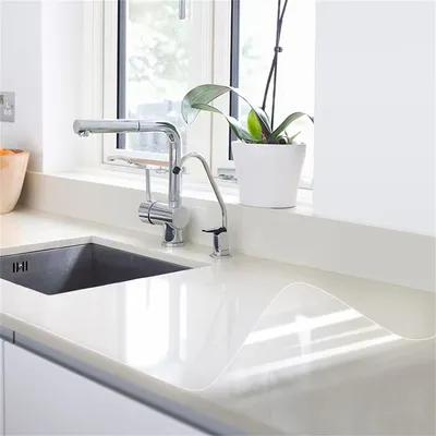 6/8M Kitchen Backsplash Wall Protector Kitchen Oil Proof Wall Sticker Self-Adhesive Film Removable For Cupboard Clear Wallpaper