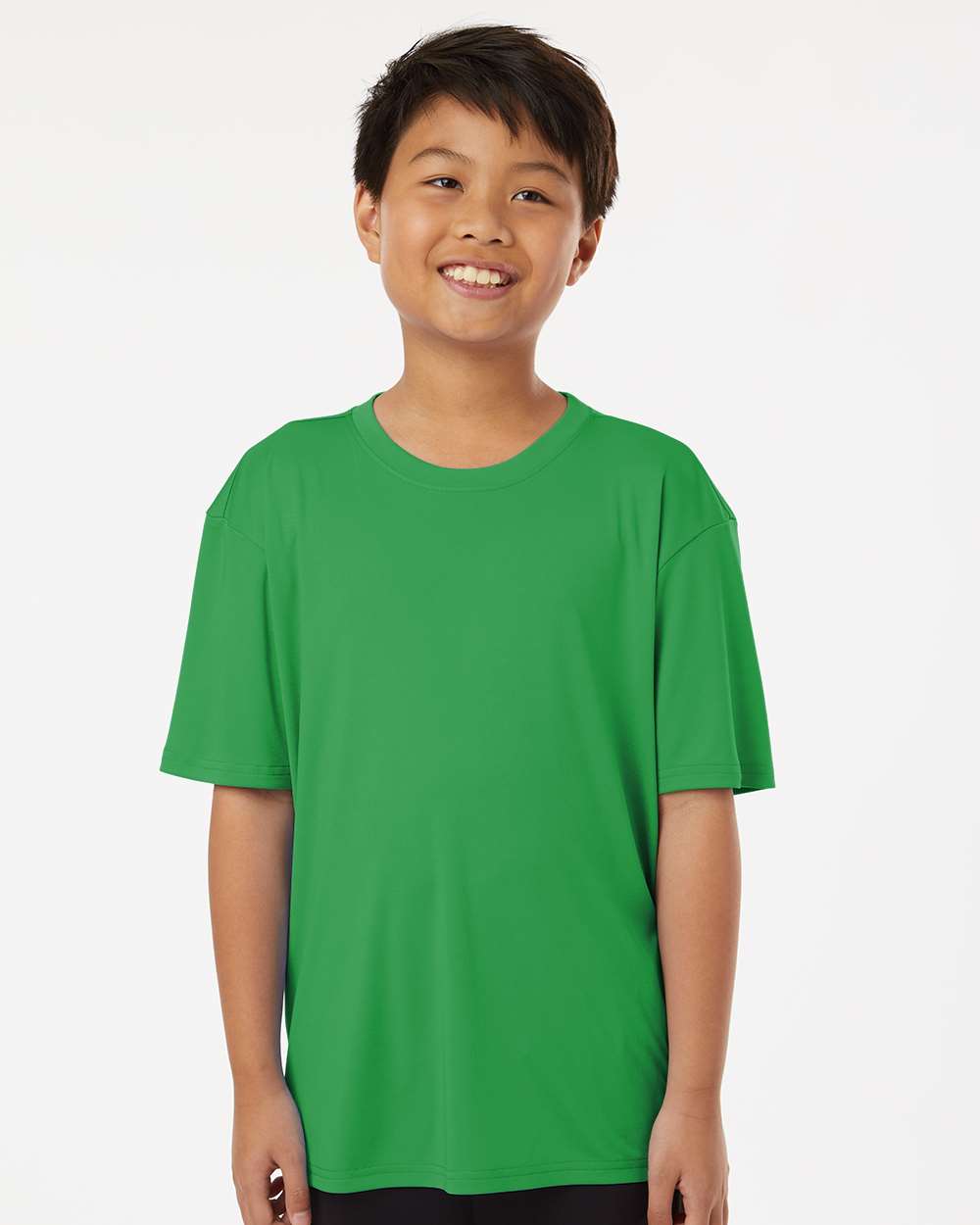 AllPro 48000Y Youth Pro-Lock Performance T-Shirt in Kelly Green size Small | Polyester