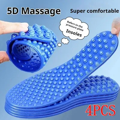 1Pair/2Pair NEW Finger Pressure Board Massage Insole Relieve Foot Fatigue Shoes Insoles Men Woman Shoe Pads Soft Sports Insoles