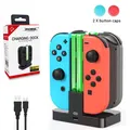 Stazione dock di ricarica per supporto di ricarica 4 in 1 per indicatore LED Nintendo Switch per controller Joypad NS per accessori Switch
