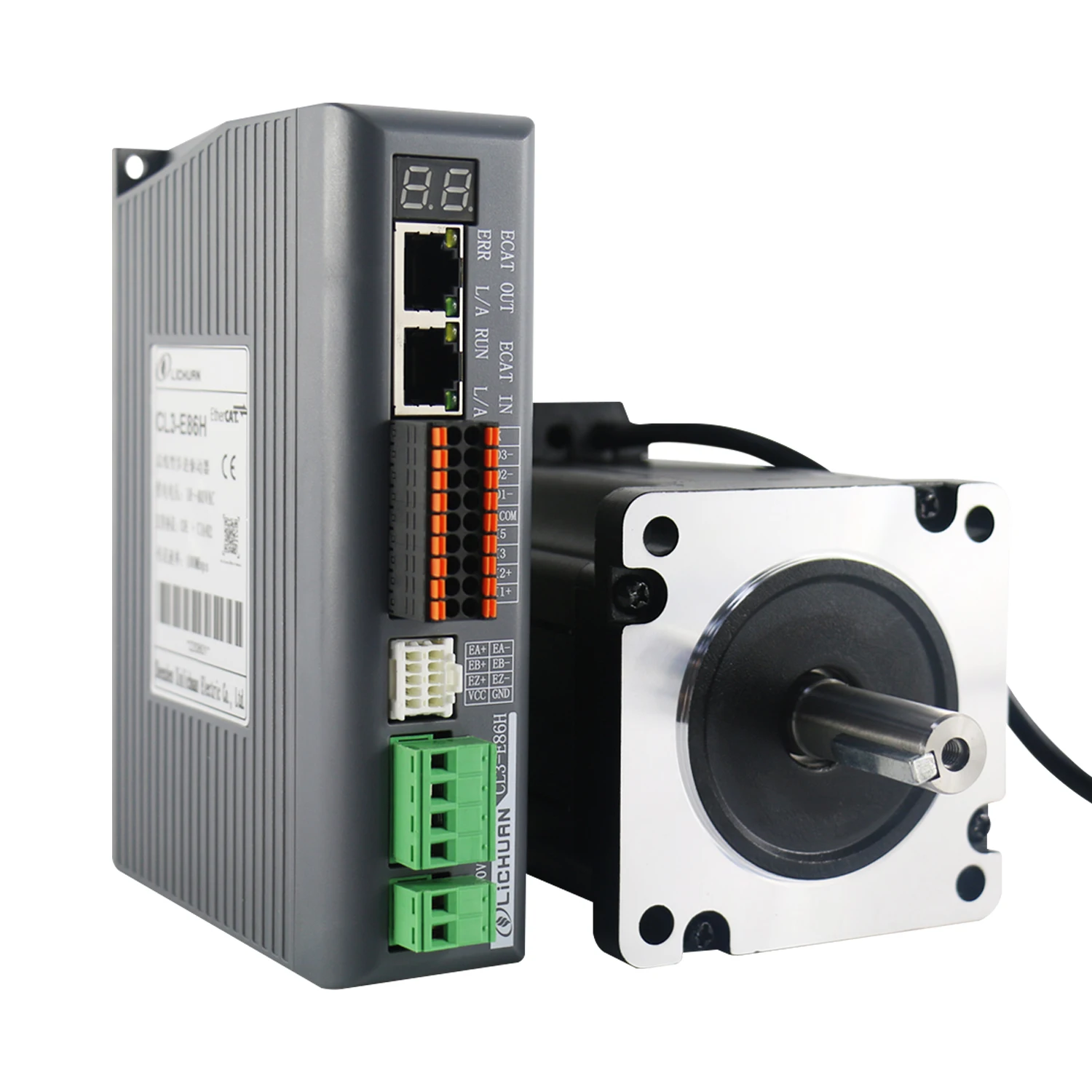 Lichuan Ethercat Nema34 4,5 Nm Schrittmotor mit geschlossenem Regelkreis LC86H280 mit Ethercat-Treiber CL3-E86H Nema34 mit geschlossenem Regelkreis Image