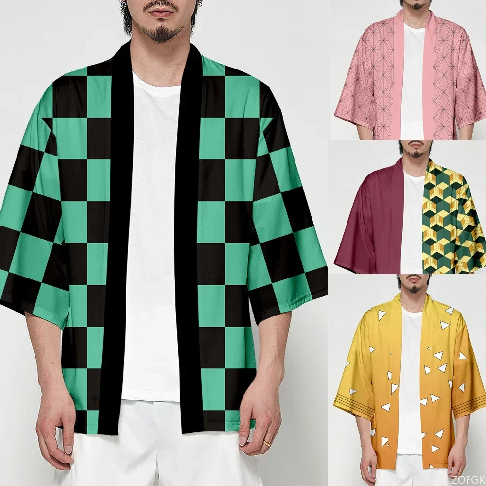 Devil Killer 3D-gedruckter japanischer Anime-Kimono, Rollenspiel, für Männer und Frauen, Sommer, lässig, cool, Straßenkleid Image
