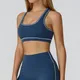 Top fitness da donna reggiseno sportivo traspirante reggiseno yoga anti-sudore top corto antiurto reggiseno sportivo push up ad alta resistenza top da allenamento in palestra