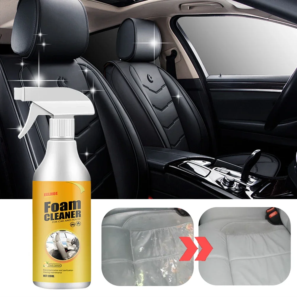 250 ml Multifunktionale Schaum Reiniger Leder Sitz Reinigung Werkzeug Leistungsstarke Auto Schaum Spray Auto Innen Fleck Entfernung Auto Waschen Image