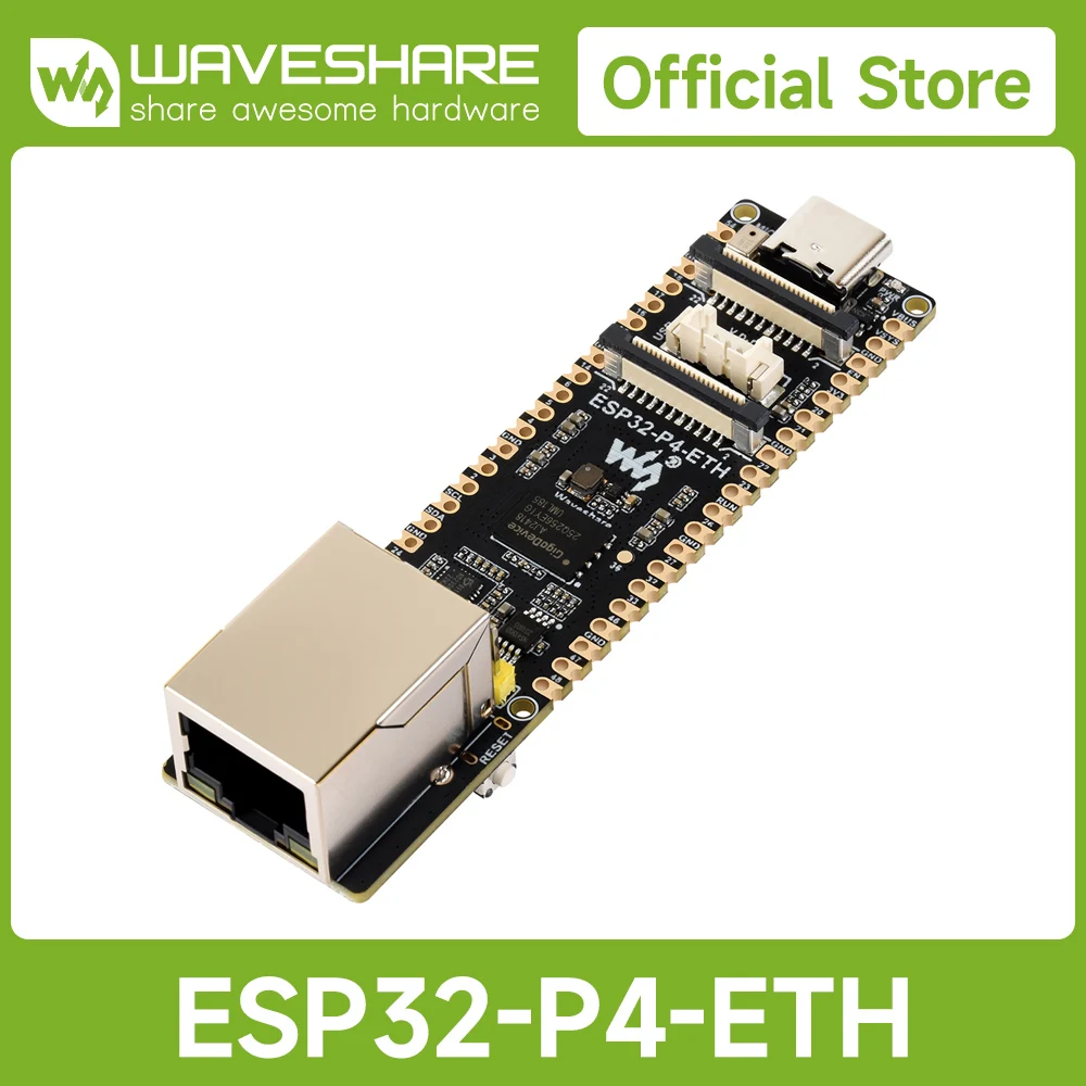 Waveshare ESP32-P4-ETH Hochleistungs-Entwicklungsboard, basierend auf ESP32-P4, mit 100 Mbit/s RJ45-Ethernet-Port Image