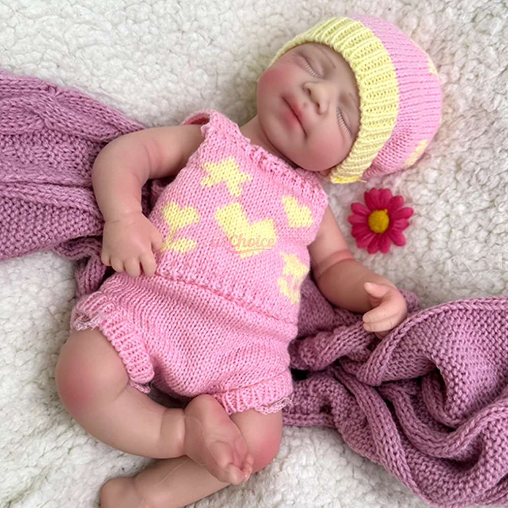 Künstliches 12-Zoll- und 19-Zoll-Reborn-Baby, friedlicher schlafender Junge, weiches Silikon, Kleinkinder für Künstler, Sammlerstücke, Kinderspielzeug Image