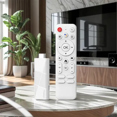 H96MAX RK3518 Mini TV Stick Quad Core Android 14 Smart TV Box Wifi6 BT5.4 Smart Home Player 4K HD Sprachsteuerung 2 GB 16 GB Top Box