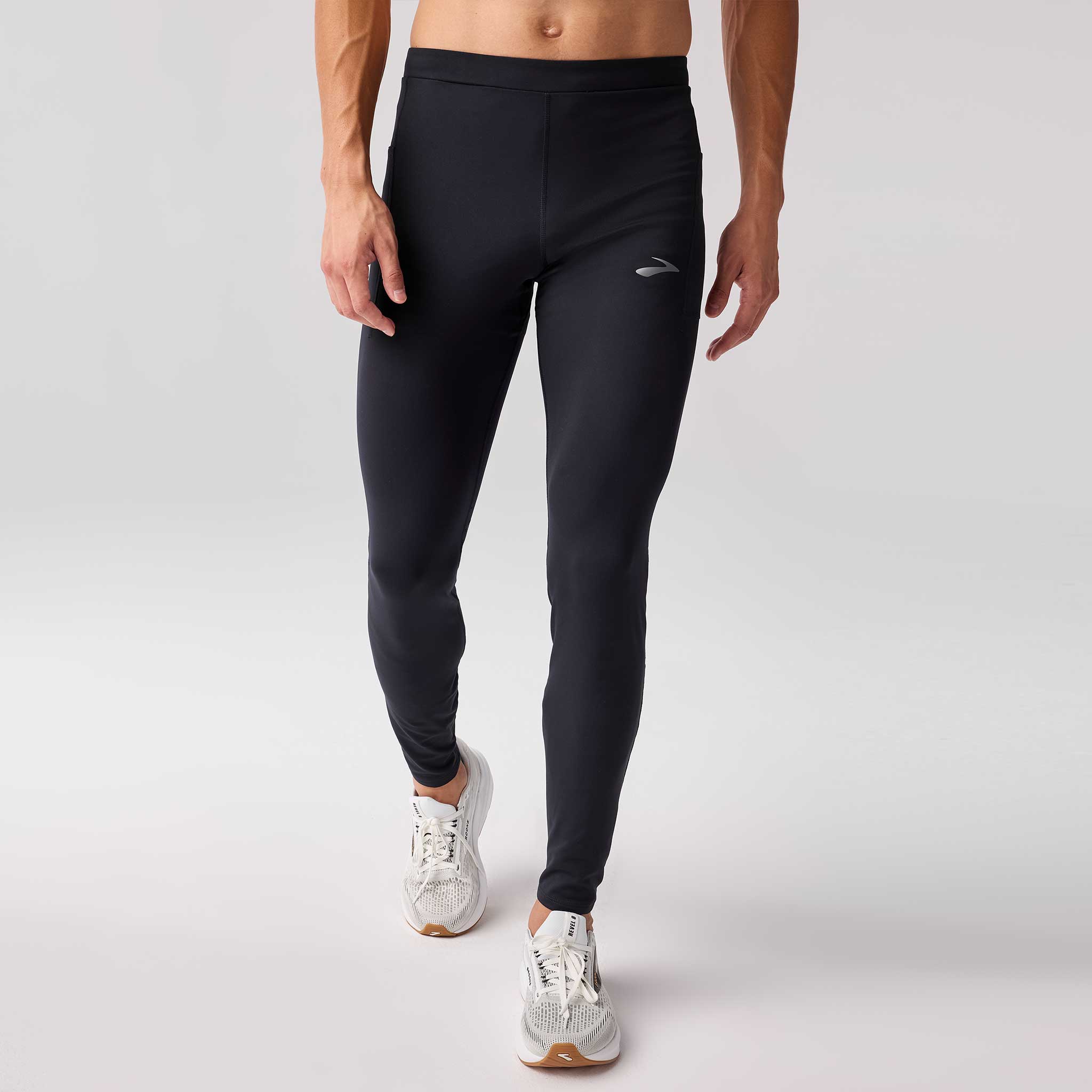 Brooks Momentum Thermal Tight 2.0 Men's Running Apparel Black/Speed Logo