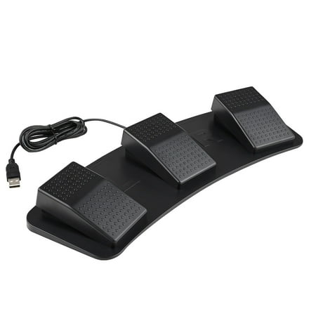 USB Triple Foot Switch Control Customized Computer Keyboard Action Foot Operate Power Pedal Controller for HID FS3-P