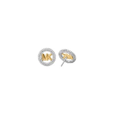 Paar Ohrstecker MICHAEL KORS "Schmuck Geschenk Metall Ohrringe PREMIUM", silber (gelbgoldfarben, metallfarben, kristallweiß), Ohrringe, Damen, mit Zirkonia, Metall, wahlweise mit oder ohne Zirkonia Image