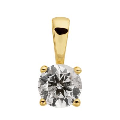 Ketten-Anhänger OROLINO "585/- Gelbgold 1 Brill. 0,50 ct. H/P2", gelb, Schmuckanhänger, Damen, ONE-SIZE, 0,50 ct P2 = erkennbare Einschlüsse, Gold, 0,5 g Image