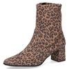 Stiefelette CAPRICE, Damen, Gr. 39, leomuster, Textil, animal-print, elegant, Schuhe, Abendschuh, Businesschuh mit praktischem Reißverschluss