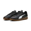 Fußballschuh PUMA "VITORIA II IT JR", Gr. 33, schwarz-weiß (puma schwarz, puma weiß), Synthetik, sportlich, Schuhe, für Halle und Straße