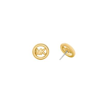 Paar Ohrstecker MICHAEL KORS "Schmuck Geschenk Metall Ohrringe PREMIUM", silber (gelbgoldfarben, metallfarben), Ohrringe, Damen, ohne Zirkonia, Metall, wahlweise mit oder ohne Zirkonia Image