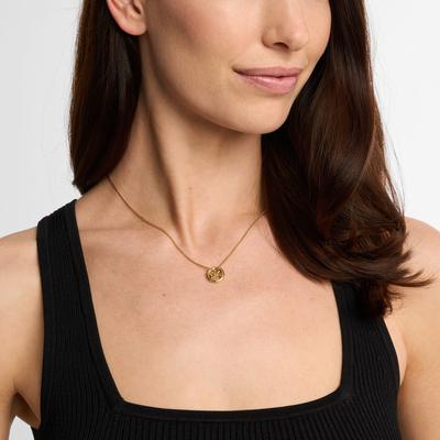 Kette mit Anhänger MICHAEL KORS "Schmuck Geschenk Metall Halskette PREMIUM", gold (gelbgoldfarben), Halsketten, Damen, ohne Zirkonia, Metall, L: 45,5cm B: 1mm, wahlweise mit oder ohne Zirkonia, B:1mm Image