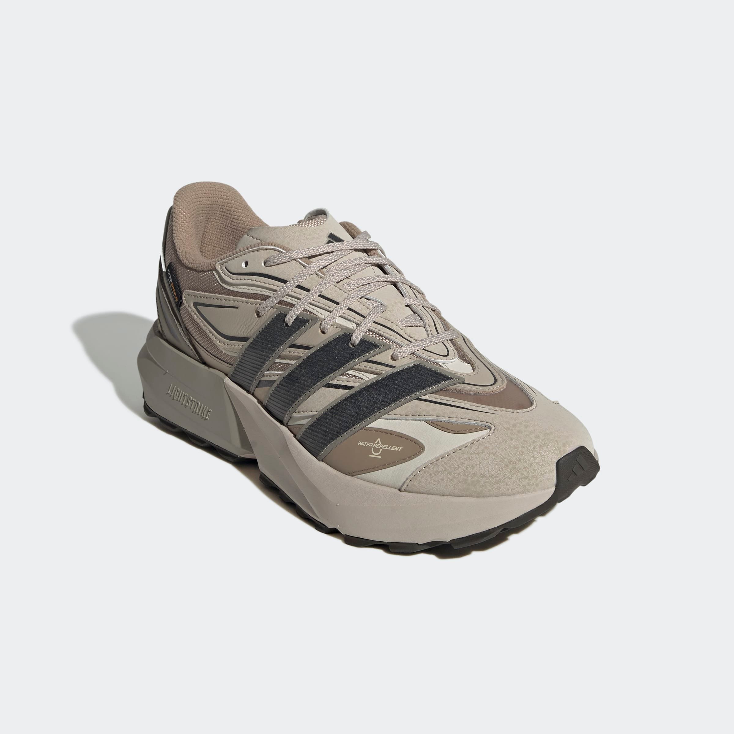 Sneaker ADIDAS SPORTSWEAR "LIGHTBLAZE ATR", Herren, Gr. 46, beige (blanch cargo, wonder beige, carbon), Leder, Synthetik, Textil, Schuhe Sneaker